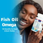 High Quality Fish Oil Omega 3 1280mg Supplement for Adults Support Heart Health Best Omega 3 Fish Oil Softgels