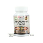 Organic Ashwagandha 2,100 mg ,100 Veggie Capsules Stress Relief, Mood Enhancer Ashwagandha Capsules
