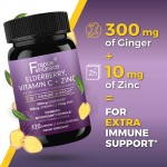 Sambucus Black Elderberry Capsules  with Vitamin C & Zinc,  Immune Support  Supplement,120Capsules Herbal Supplement