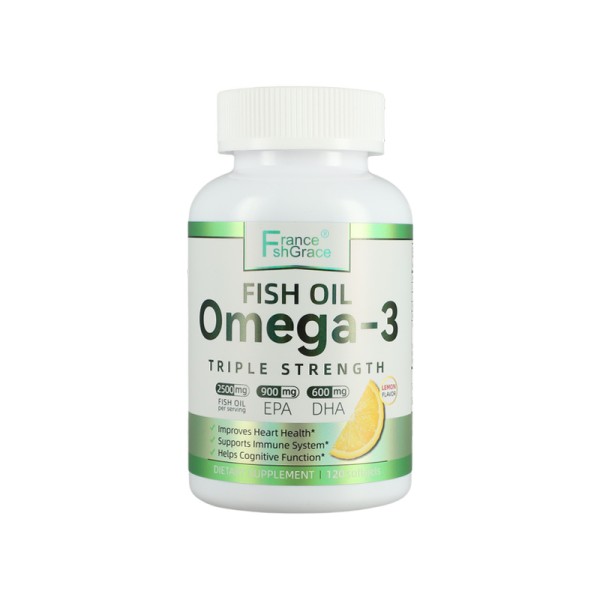 Dietary Supplements Omega-3 Fish Oil  120 Soft Capsule with EPA and DHA for Improves Heart Health and Helps Cognitive Function
