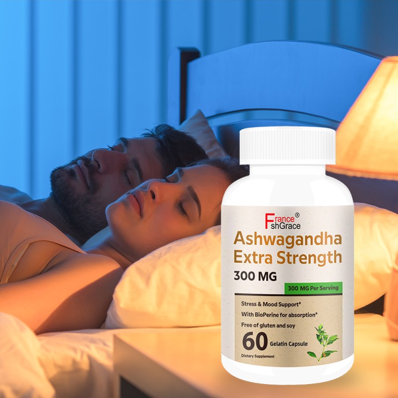 Organic Ashwagandha Supplement for Adults Stress Relief and Improve Sleep Ashwagandha Capsules