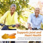 Organic Turmeric Supplements Natural Immune Support Turmeric Curcumin With Bioperine & Ginger 95% Curcumin Capsules
