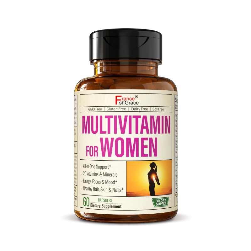 Womens Multivitamin and Multimineral Supplement Energy Mood Hair Skin Nails Daily Multivitamins a B C D E Zinc Calcium More