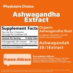 Organic Ashwagandha Extract 500mg Supplement for Adult Improve Sleep Best Ashwagandha Capsules