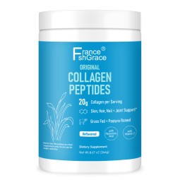 Collagen Peptides with Hyaluronic Acid & Vitamin C -246g for Skin, Hair, Nails & Joint Health-20g Per Serving