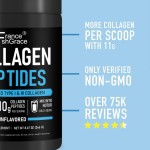 Dietary Supplement Hydrolyzed Type I and III Collagen Peptides Great in Coffee and Shakes
