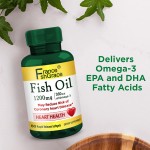 Omega 3 Supplement 60 Softgels for Eye Nutrition, Organic Flaxseed Triglyceride Fish Oil and Vitamin E