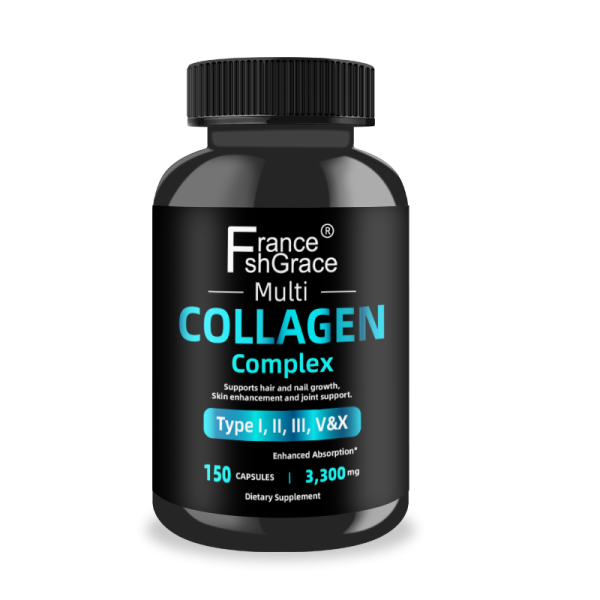Multi Collagen Complex -150 Capsules for Skin, Hair, Joints & Digestion -3,300mg Per Serving