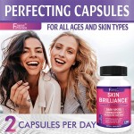 GSH Whitening Capsules 45000 Mcg Brightening Supplement Skin Tone Enhancer Targets Dark Spots Acne Marks Potent Antioxidant