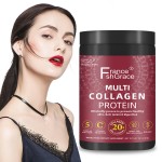 Collagen Peptide Powder with Probiotics Non GMO for Hair Growth Skin Brightening Nail Strength Bone and Digestive Health Support