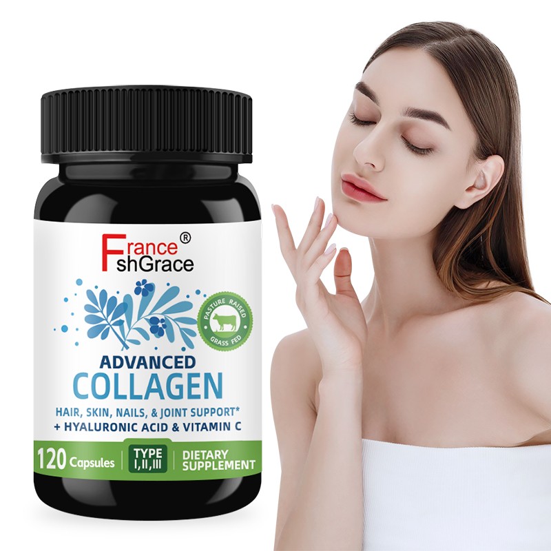 Best Collagen Supplement with Hyaluronic Vitamin C for Men and Women Support Skin and Wrinkles Health Collagen Capsules