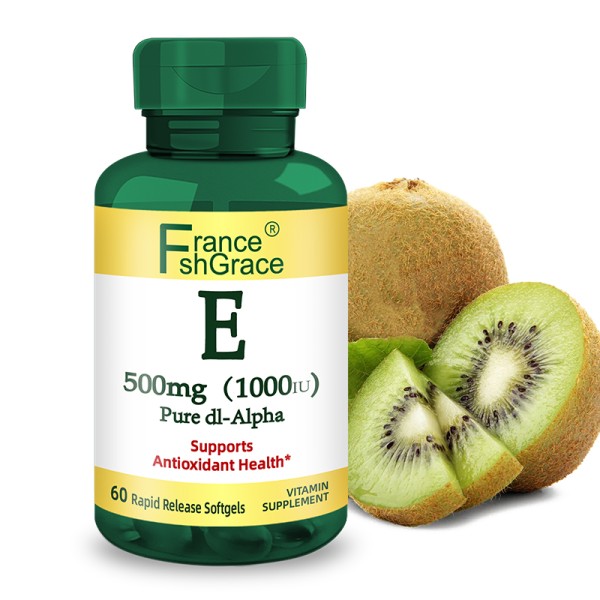 Hight Quality Vitamin E Supplement Maintains Healthy Immune Function Non-GMO Vitamin E Softgels 60 Softgels for Men and Women