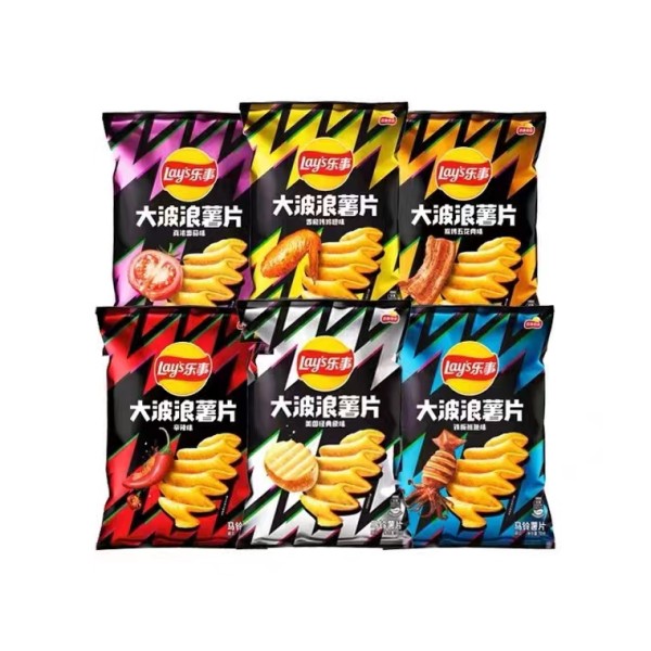 薯片生产商-代工70g大波浪辣味零食
