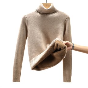 Turtleneck Sweater Factory - Fleece Lined Knitted Pullover Supplier