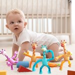 Telescopic Toy Factory - Suction Cup Giraffe Fidget Tube Supplier
