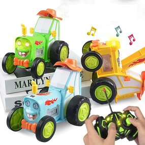 Stunt Jump Car Factory - Wireless Remote Control Rolling Car