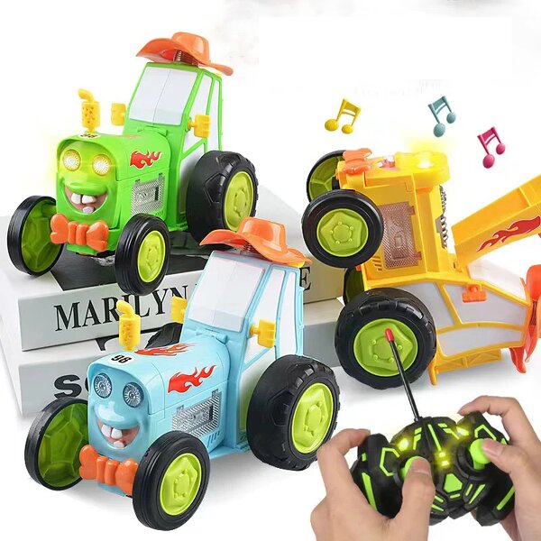 Stunt Jump Car Factory - Wireless Remote Control Rolling Car