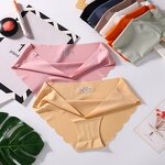 Women's Panties Factory - Satin Ice Silk Seamless Underwear Supplier