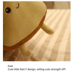 Plush Pillow Factory - Poached Egg Toast Bread Cushion Gift