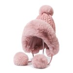 Trapper Hat Factory - Women Faux Fur Pompom Winter Hat