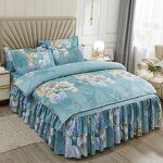 Bed Sheets Set Factory - Flower Quilt Cover Bed Sheet Pillowcase