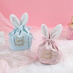 Easter Gift Bag Factory - Cute Bunny Velvet Candy Chocolate Bag