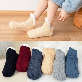 Winter Socks Factory - Thick Thermal Plush Fleece Lined Socks