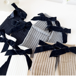 Children Leg Warmers Factory - Rib Bowknot Floral Rim Warmer