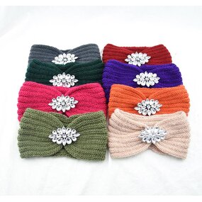 Hair Band Factory - Diamond Knitted Yoga Face Wash Band