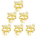 Christmas Napkin Rings Factory - Custom Sika Deer Metal Decor