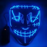 Halloween Mask Factory - LED Neon Glow Party Cosplay Mask