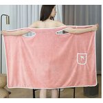 Bathrobe Towel Factory - Wearable Coral Velvet Bath Towel