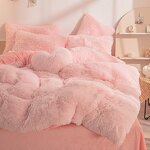 Duvet Cover Set Factory - Fluffy Faux Fur Microfiber Bedding