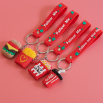 Keychain Factory - PVC Soft Rubber Cartoon Food Keyring