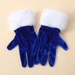 Santa Gloves Factory - White Plush Christmas Festive Mittens