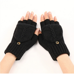 Women's Gloves Factory - Dual-season Fold-over Flap Gloves