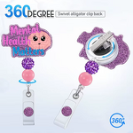 Badge Reel Factory - Shining Acrylic Bead Nurse ID Holder