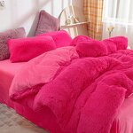Duvet Cover Set Factory - Fluffy Faux Fur Microfiber Bedding