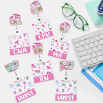 Nurse Badge Reel Factory - Scrub Life Acrylic RN CNA Holder