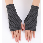 Winter Gloves Factory - Ladies Hand-Crocheted Half-Finger Mittens