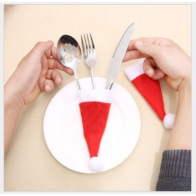 Tableware Holder Factory - Christmas Hat Kitchen Decor Bag