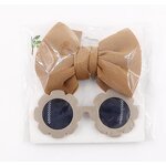 Baby Headband Set Factory - Cute Flower Sunglass Bow Set