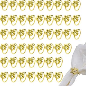 Napkin Rings Factory - Custom Gold Wedding Table Decor