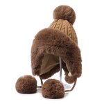 Trapper Hat Factory - Women Faux Fur Pompom Winter Hat