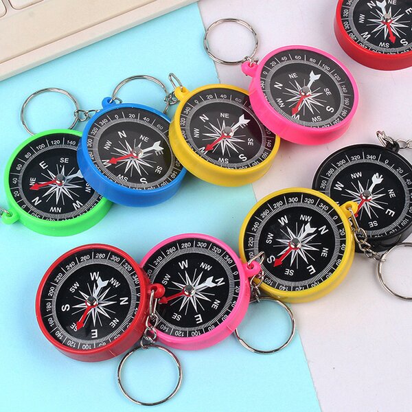 Compass Factory - Custom Colorful Plastic Key Chain Compass