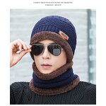 Winter Hat Factory - Unisex Teemo Knit Cap Thick Neck Scarf