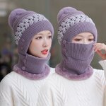 Hat Scarf Set Factory - Winter Plush Pompom Beanie Neck Set