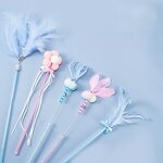 Cat Toys Factory - Long Pole Teasing Stick Feather Toy