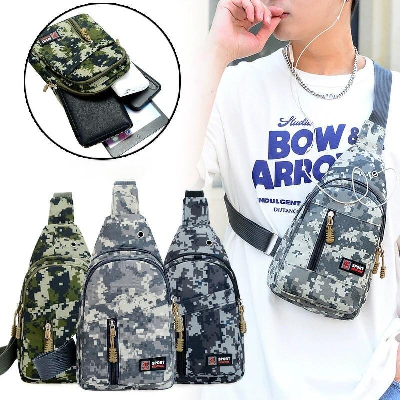 Chest Bag Factory - Camouflage Sports Crossbody Bag