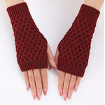 Winter Gloves Factory - Ladies Hand-Crocheted Half-Finger Mittens